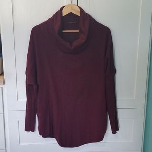 Burgundy cowl neck sweater